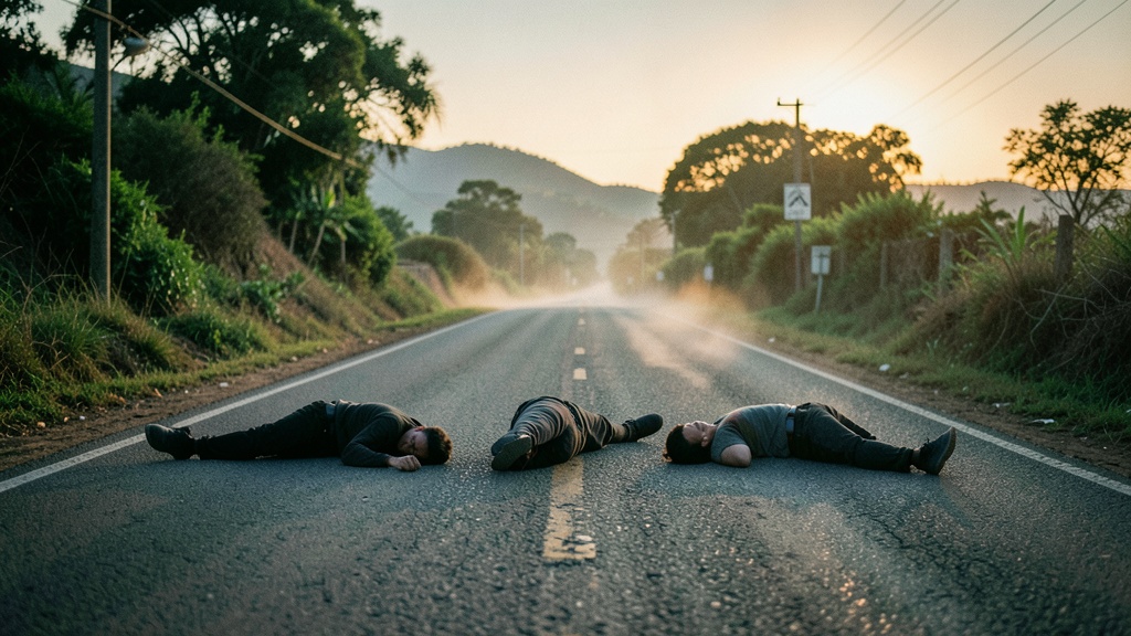 Tres cuerpos baleados aparecen en vía rural de Simón Bolívar