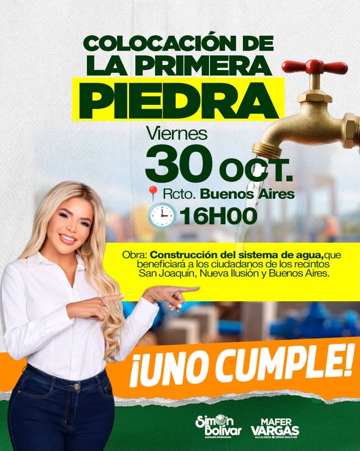 Arranca construcción del sistema de agua en Buenos Aires para San Joaquín y Nueva Ilusión