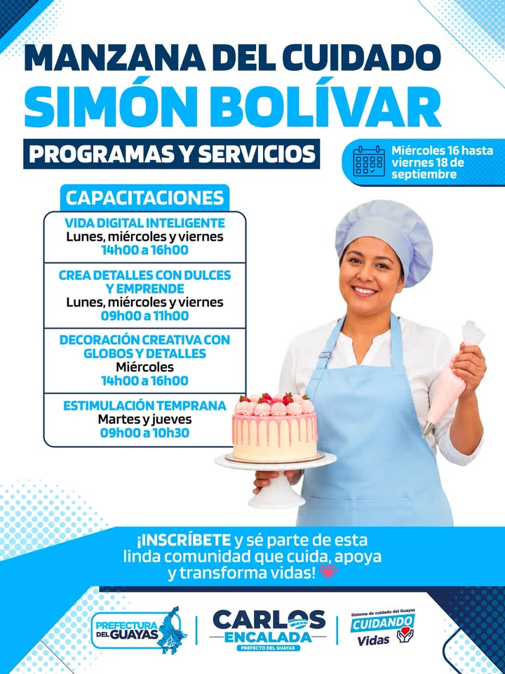 Inscripciones abiertas para capacitaciones gratuitas en Simón Bolívar