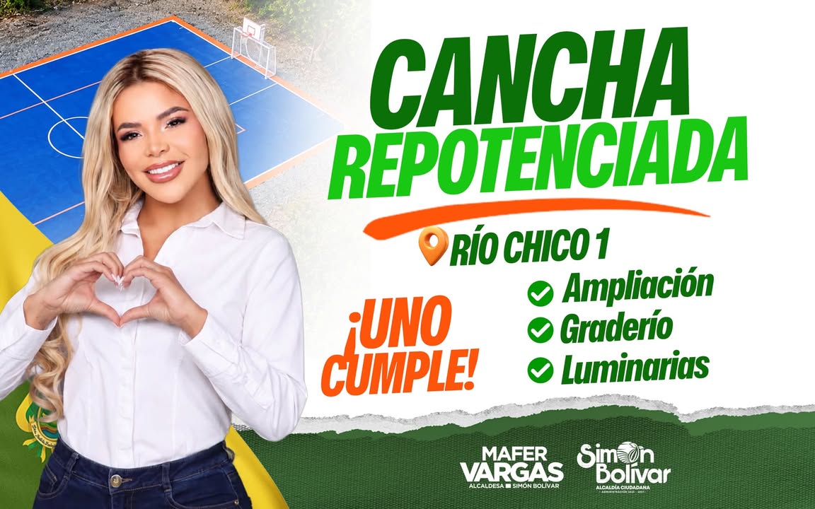 Fiestas de Río Chico 1 celebran a la Virgen de las Mercedes con obra repotenciada