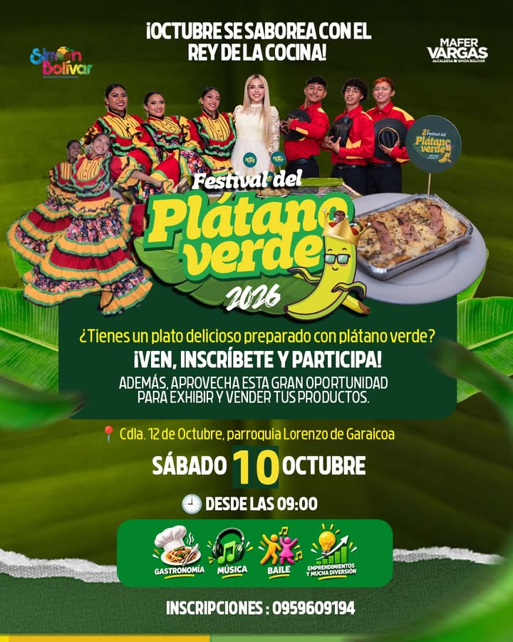 Lorenzo de Garaicoa celebra 106 años con festival del plátano verde este octubre