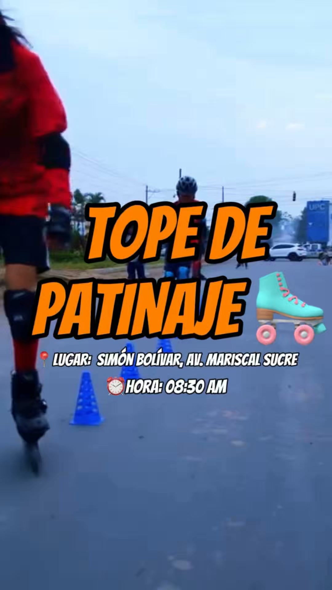 Simón Bolívar: Se realizará tope de patinaje mañana en Av. Mariscal Sucre
