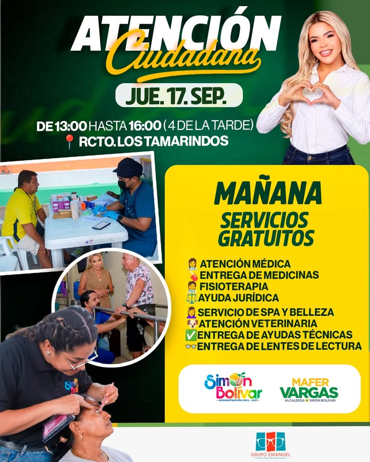Alcaldesa Vargas y servicios gratuitos se acercarán a Rcto. Los Tamarindos mañana