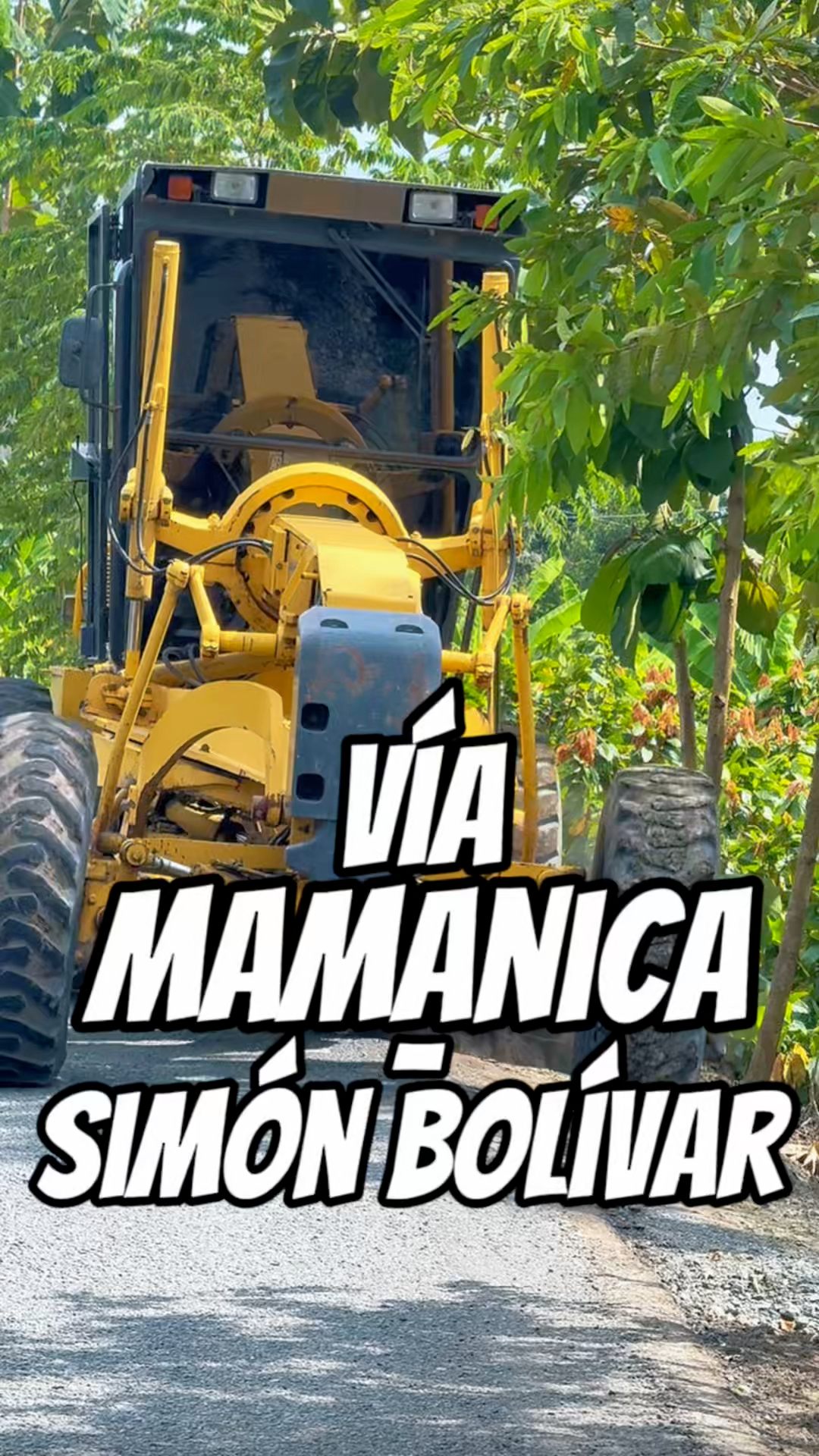 Inicia obra de fresado en vía Mamanica que une a Simón Bolívar y Jujan