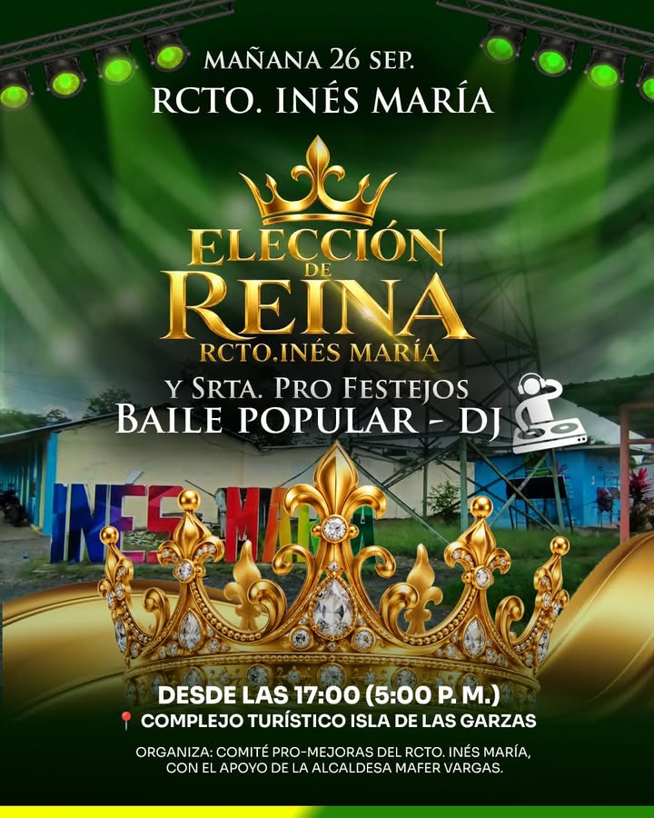 Elección de soberana abre las fiestas del Rcto. Inés María mañana