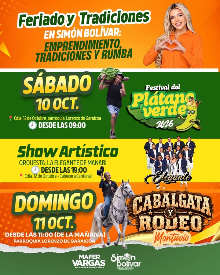 Simón Bolívar ofrece agenda cultural para el feriado largo